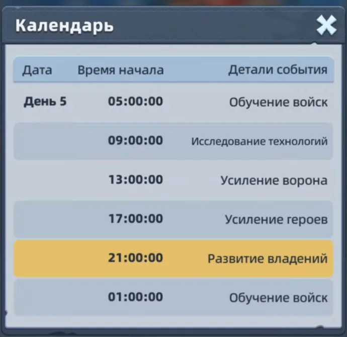 Round calendar